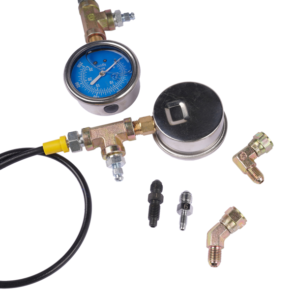 刹车油压力表 0-3500PSI ABS Hydraulic Oil Pressure Gauge Kit Brake System Test Diagnostic Tool-8