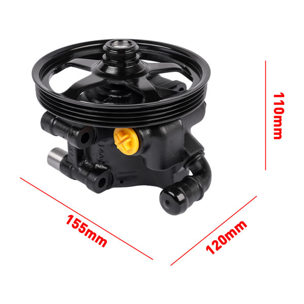 转向助力泵 Power Steering Pump + Pulley Fit for Ford Flex Taurus MKS MKT 2009-12 8A8Z3A674A-5
