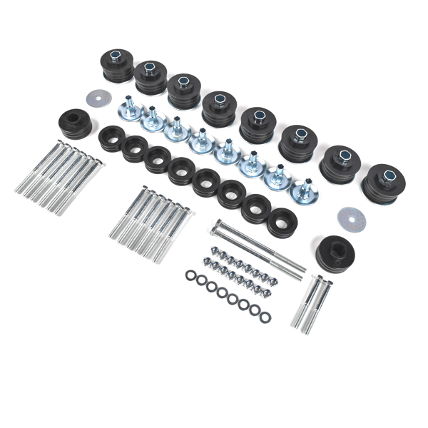 车身衬套套件 Body Cab Mount Bushings Kit &Nut fit for 99-07 Ford F-250 F-350 Super Duty KF04058BK-2
