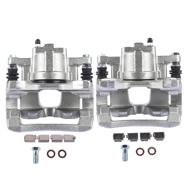 2pcs Rear Brake Caliper w/Bracket Replacement for Dodge Nitro Jeep Liberty Wrangler 3.8L V6