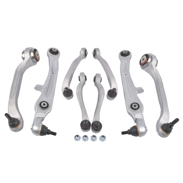 控制臂 8Pcs Front Upper and Lower Control Arms Replacement for 2004-2019 Bentley Continental Gt Gtc-1
