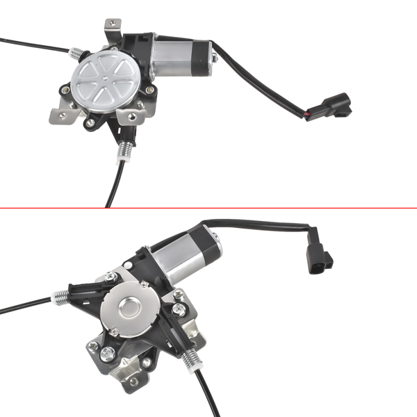 玻璃升降器 2Pcs Rear Left and Right Window Regulator with 2Pin Motor Fit for Hummer H2 Pickup Sport Utility 2003-2009-8