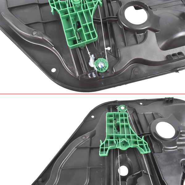 玻璃升降器 2Pcs Rear Left and Right Plastic Power Window Regulator Fits for Hyundai Santa Fe 2019-2022 83471S1000 83481S1000-10