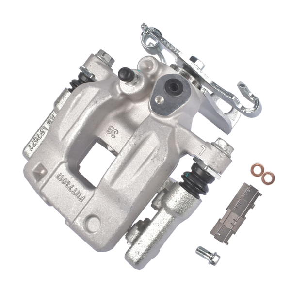 刹车钳 Rear Left Brake Caliper with Bracket and Piston Fits for Nissan Sentra Sedan 2.0L L4 2020-2024 Silver 1Pc-2