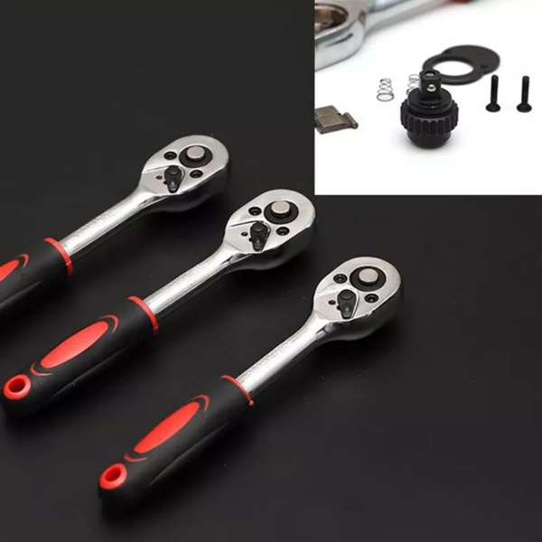 46件套筒扳手工具组合绿色-9