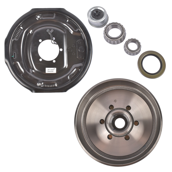 A3 车桥配件 6 on 5.5" Trailer Brake Hub Drum Assembly 12x2" for 5200-6000 lbs Axle Left-3
