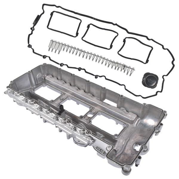 气门室盖 Valve Cover+Gasket+Oil Cap #7570292 Replacement for 2010-2017 BMW 535i GT xDrive 540i 530i-2