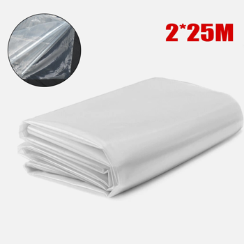 白色透明布2*25M，厚0.1MM