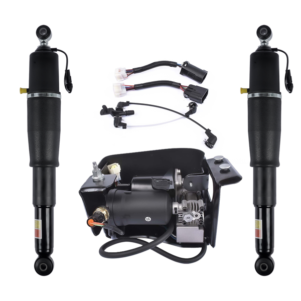 空气悬挂减震器 2Pcs Rear Air Suspension Shock and Compressor Pump Fit for Cadillac Escalade Chevrolet Avalanche Suburban 1500 Tahoe GMC Yukon 2001-2013 25979391 19300046 19299545-2