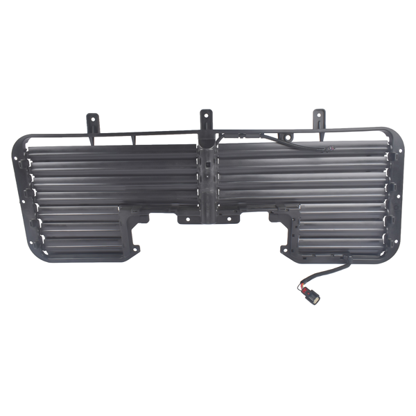 散热器百叶窗 Front Upper Radiator Shutter Assembly with Motor Fit for Chevrolet Silverado 1500 GMC Sierra 1500 2017-2018 Black 1Pc-1