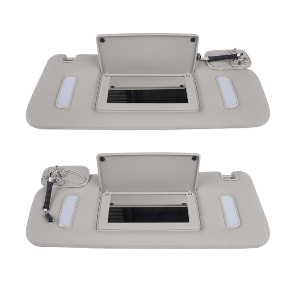 遮阳板 2Pcs Front Left and Right Sun Visors Sunshade for Cadillac Escalade Chevrolet Silverado GMC Yukon XL 1500 2007-2014-3
