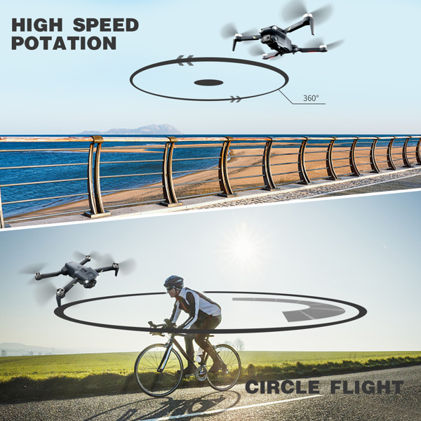 新款V28 RC无人机，配备4K高清双摄像头、WiFi FPV、3D翻转功能的四轴飞行器，美国发货，物流由UPS/USPS/GOFO/UNI/FEDEX随机配送-3