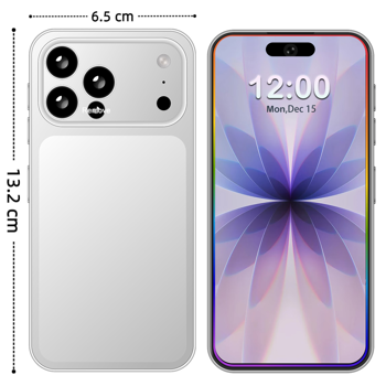 17 解锁版手机，5.3英寸高清屏，4+128GB，5G迷你手机，Android 14智能手机，5000mAh电池/双卡/面部解锁/GPS，品质优良