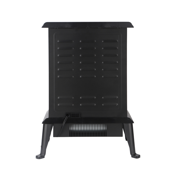 美规 HT1217P 120V 1500 22寸 壁炉 黑色 塑料 独立式/假柴/石英管/配遥控器/三面玻璃 定时/调温/4档明亮度/多彩7色火焰-4