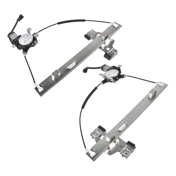 玻璃升降器 2Pcs Rear Left and Right Window Regulator with 2Pin Motor Fit for Hummer H2 Pickup Sport Utility 2003-2009-5
