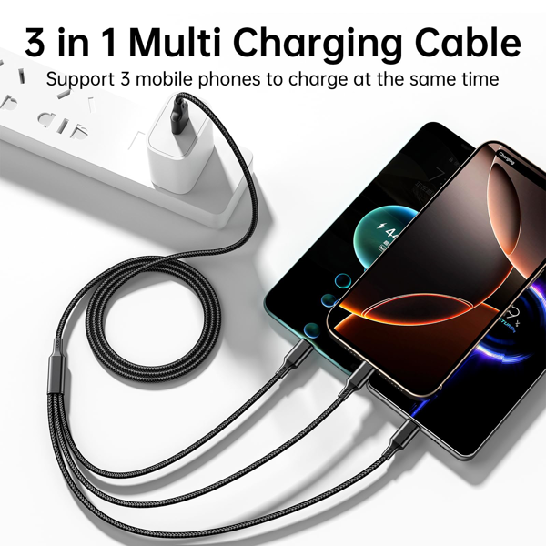 Type-C/Micro USB 3合1手机充电线-5
