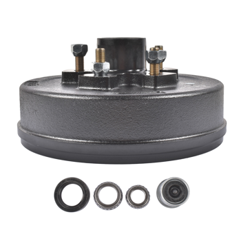 A3 车桥配件 5 on 4.5\\" Trailer Brake Hub Drum Kits 10x2-1/4\\" for 3500 lbs Axle Hub-Drum Only