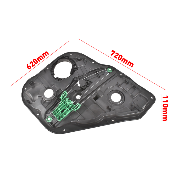 玻璃升降器 Rear Left Power Window Regulator Fits for Hyundai Santa Fe 2019-2022 83471S1000 Black 1Pc-5