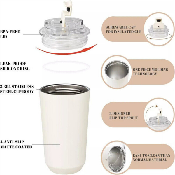 SMEG 240ML 旅行水杯-粉色-4