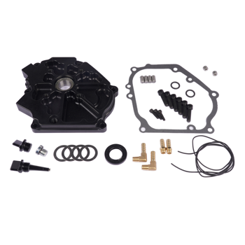发动机侧盖 Black Dual Bearing Side Cover Replacement for GX200/Clone 196 Predator Hemi, Ghost 212 224