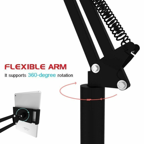 UK360° 通用可调节落地支架高度175CM 适用于 iPad/平板电脑/手机 4~12.9 英寸-7