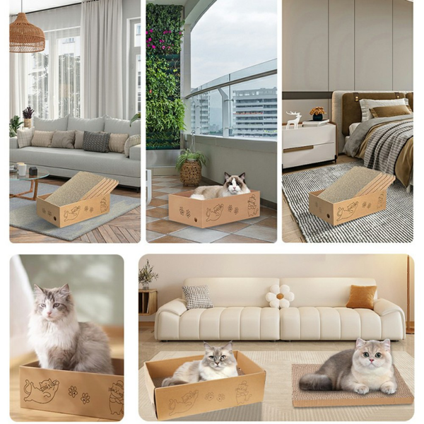 5片装猫抓板双面可用猫纸板-12