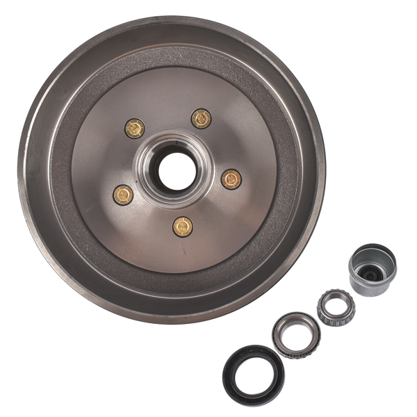 A3 车桥配件 5 on 4.5" Trailer Brake Hub Drum Kits 10x2-1/4" for 3500 lbs Axle Hub-Drum Only-6