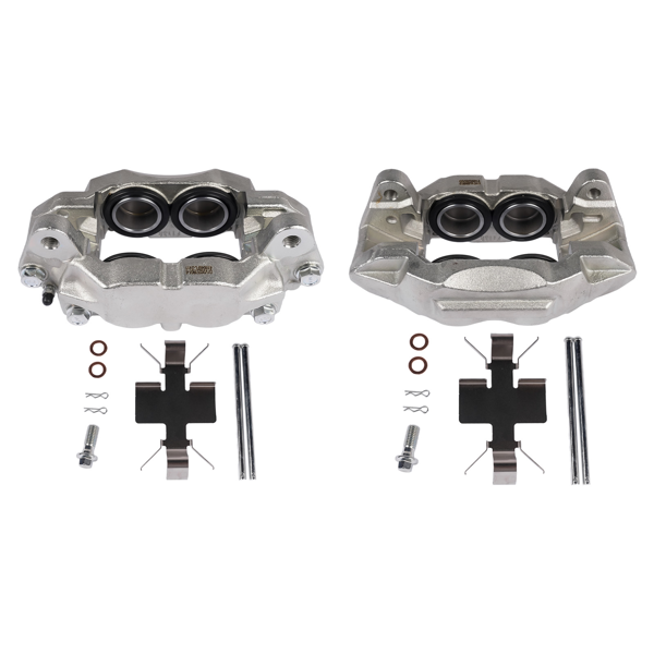 刹车钳 2Pcs Front Left and Right Brake Caliper Fit for Cadillac Escalade Chevrolet Silverado 1500 GMC Sierra 1500 2019-2024 Silver-2