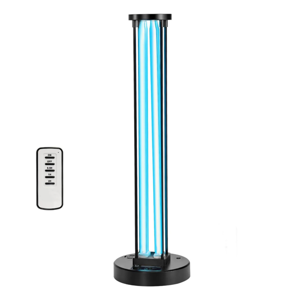110W UVC紫外线灯，带臭氧净化器和遥控器，3定时器消毒灯，适用于600平方英尺以下的房间-2