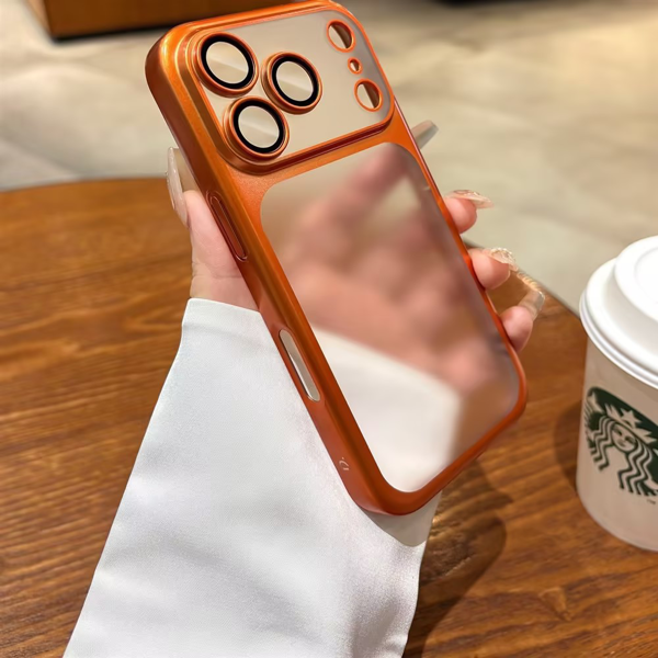适用于 iPhone 17 Pro Max 的 保护壳 手机壳 橙色-2