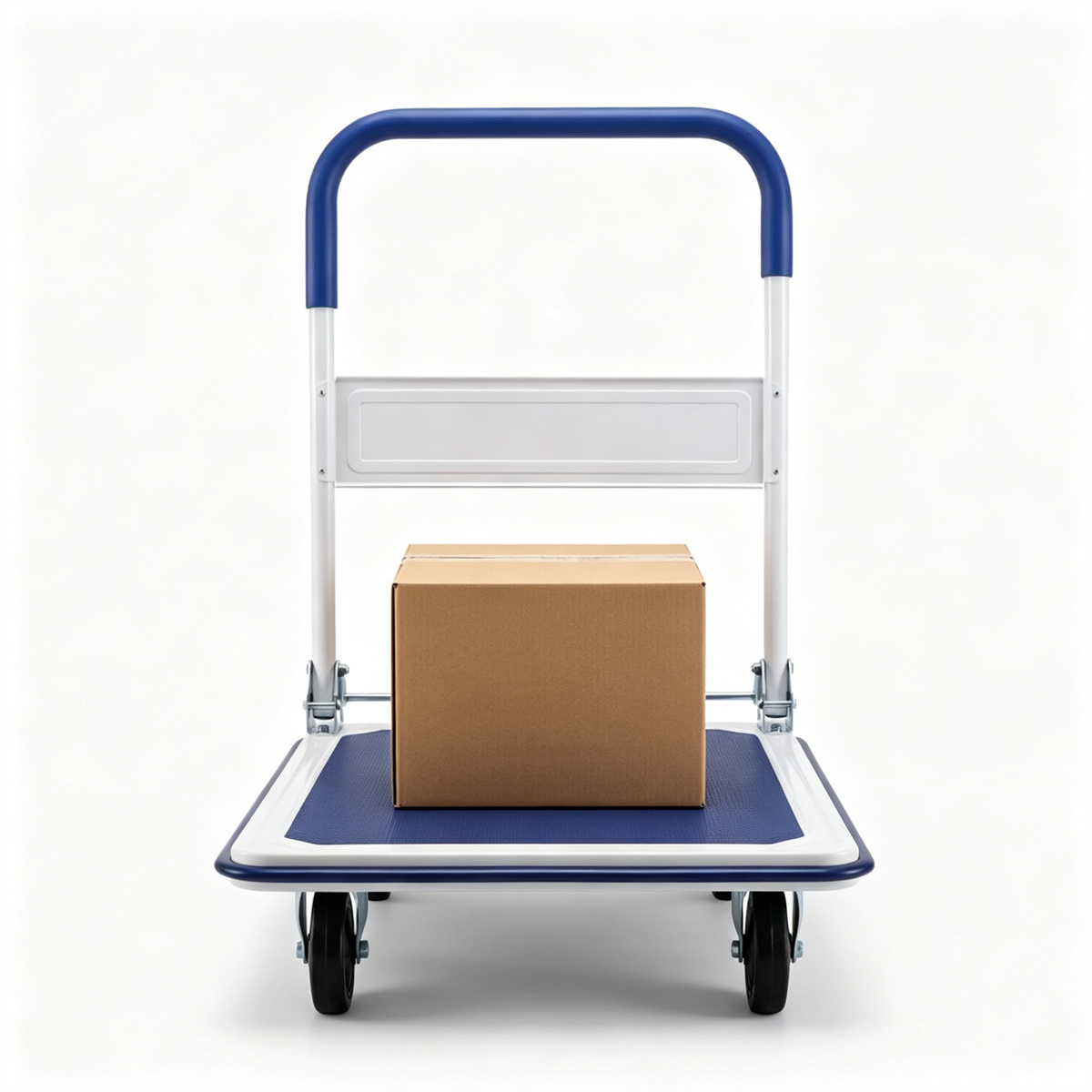 660LBS Capacity Folding Platform Hand Truck, Heavy-Duty Metal Push Cart with Non-Slip Platform view 2