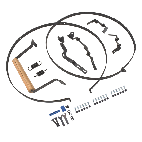 铰链套件 Hinge Assembly Barbecue Rust-Resistant Carbon Steel Replacement for Big Green Egg Large Size-3