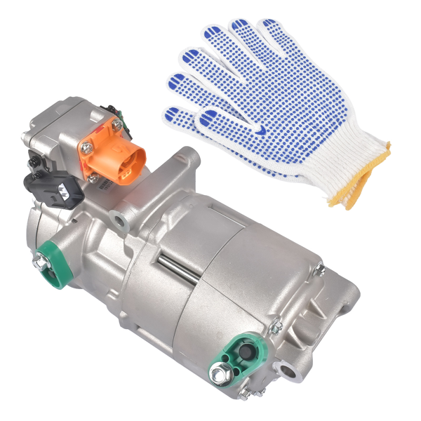 汽车空调压缩机 A/C Compressor with Clutch Fits for Kia Niro Sport Utility 2017-2022 1.6L L4 Silver 1Pc-4