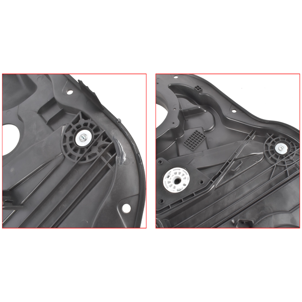 玻璃升降器 2Pcs Rear Left and Right Plastic Power Window Regulator Fits for Hyundai Santa Fe 2019-2022 83471S1000 83481S1000-8