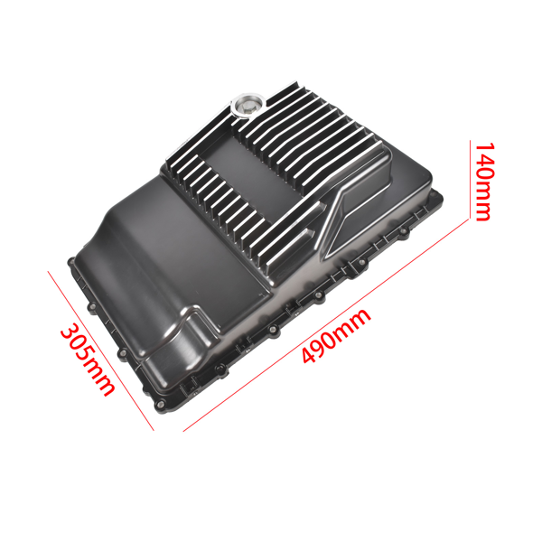 油底壳 Transmission Oil Pan Replacement for Ford Lincoln 2018-2024 Brushed Aluminum Deep 10R80-9