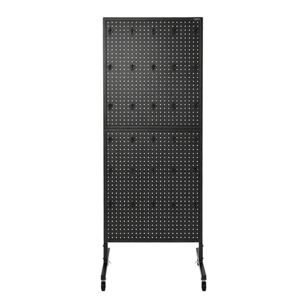 23.6 x 63英寸立式钉板展示架，带30个挂钩，适用于杂货店和珠宝店-2