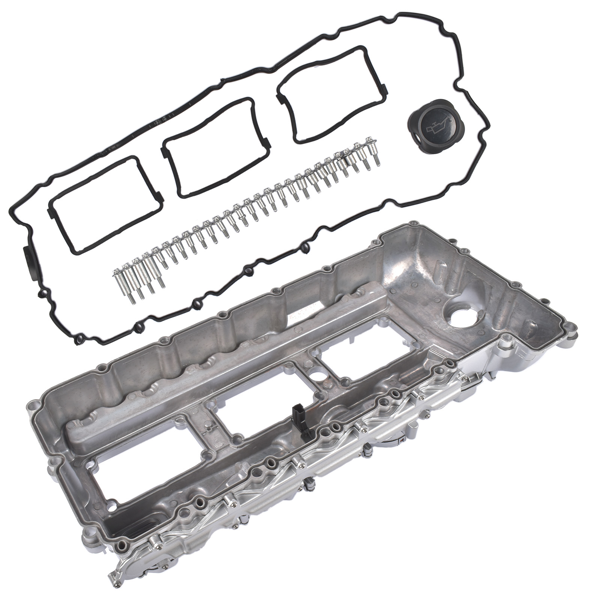 气门室盖 Valve Cover+Gasket+Oil Cap #7570292 Replacement for 2010-2017 BMW 535i GT xDrive 540i 530i-3