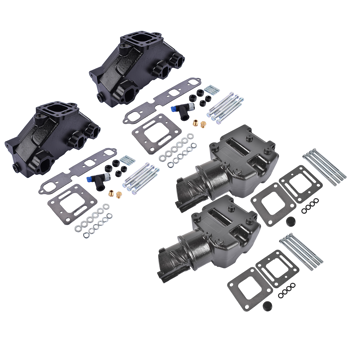 排气歧管 4x Manifold Riser Combo Kit Fit for MerCruiser 85–02 MerCruiser 175 44354A13 99746A8