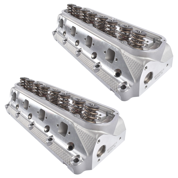 缸盖总成 2x Assembled Cast Aluminum Cylinder Heads Replacement for Ford 3-Angle Seat 175-185cc 64cc-4