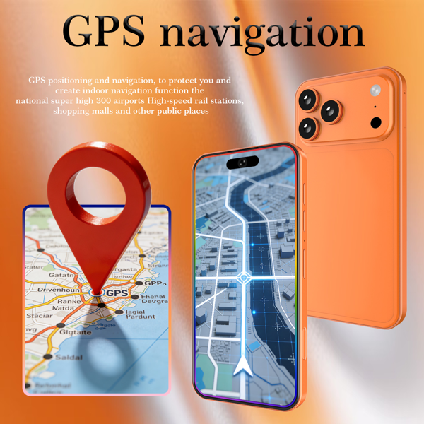 17 解锁版手机，5.3英寸高清屏，4+128GB，5G迷你手机，Android 14智能手机，5000mAh电池/双卡/面部解锁/GPS，品质优良-4