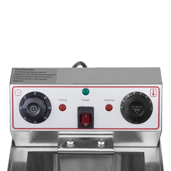 英规 IEF-102V 220.00V 6000W 24.9quart/23.6L 电炸锅 银色 不锈钢 水龙头双缸-25