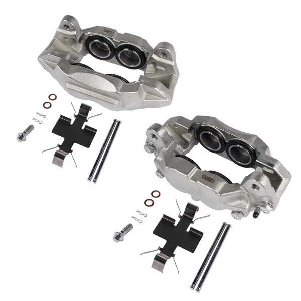刹车钳 2Pcs Front Left and Right Brake Caliper Fit for Cadillac Escalade Chevrolet Silverado 1500 GMC Sierra 1500 2019-2024 Silver-6