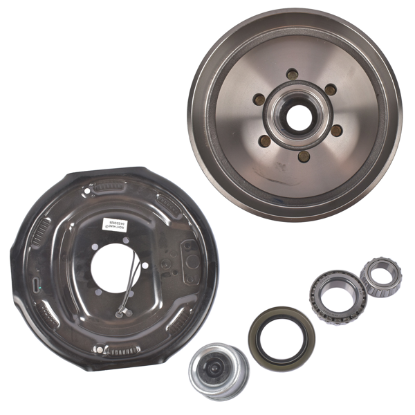 A3 车桥配件 6 on 5.5" Trailer Brake Hub Drum Assembly 12x2" for 5200-6000 lbs Axle Right-2