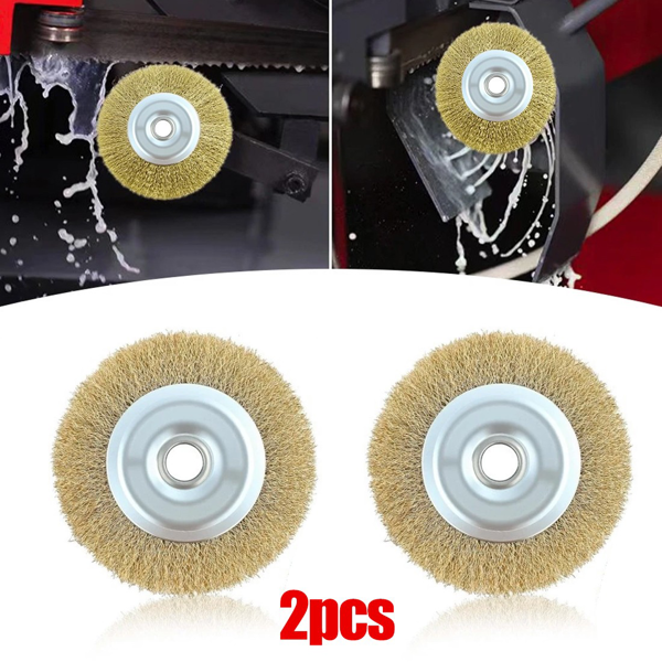 2PCS115*16mm钢丝轮/抛光机钢丝刷/适用于Ryobi RAC814替换钢丝轮刷-9