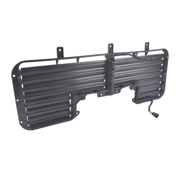散热器百叶窗 Front Upper Radiator Shutter Assembly with Motor Fit for Chevrolet Silverado 1500 GMC Sierra 1500 2017-2018 Black 1Pc-2
