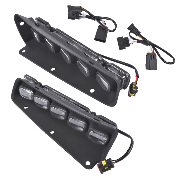 雾灯 LED Daytime Running & Turn Signal Light Replacement for Ford Bronco 2/4 Door 21-24 Bumper Kit-2