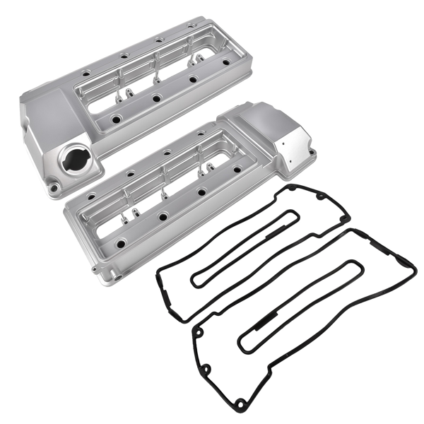 气门室盖 2x Left & Right Valve Cover 1703175 1703172 Replacement for BMW 540i E39 740i 740iL E38 4.4L-2
