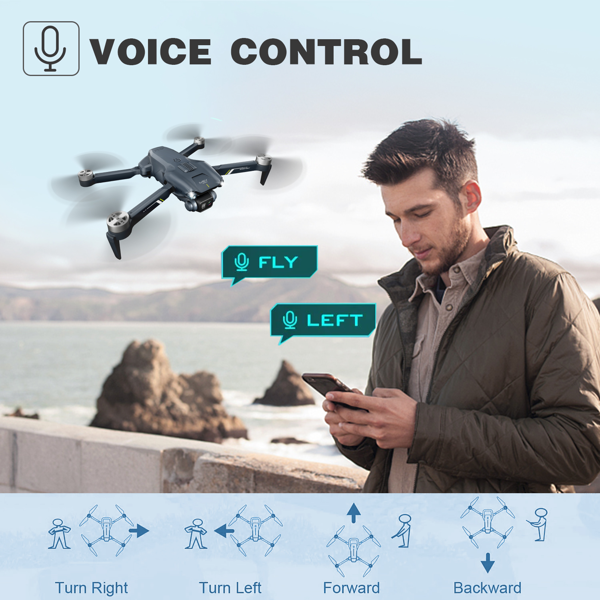 新款V28 RC无人机，配备4K高清双摄像头、WiFi FPV、3D翻转功能的四轴飞行器，美国发货，物流由UPS/USPS/GOFO/UNI/FEDEX随机配送-5