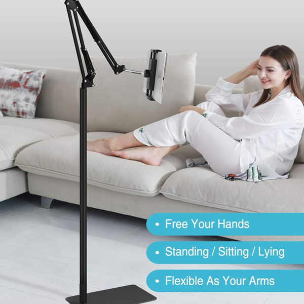 UK360° 通用可调节落地支架高度175CM 适用于 iPad/平板电脑/手机 4~12.9 英寸-11