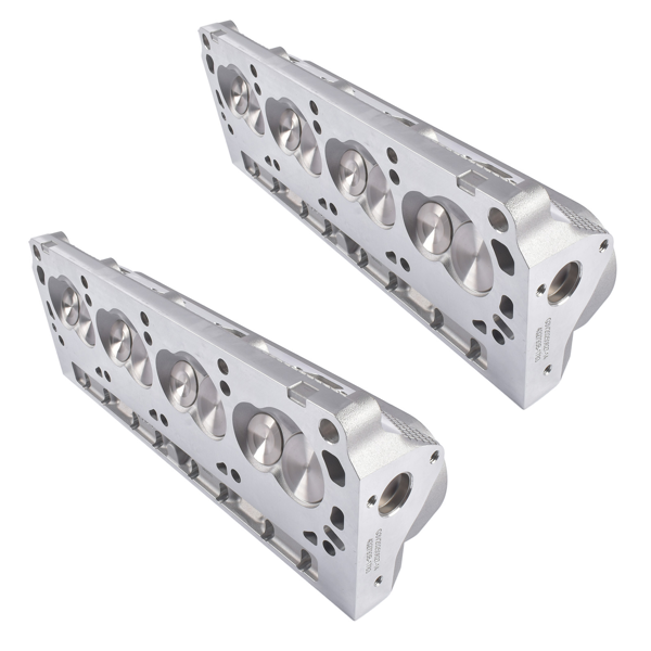 缸盖总成 2x Assembled Cast Aluminum Cylinder Heads Replacement for Ford 3-Angle Seat 175-185cc 64cc-1